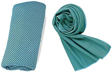 Airjoy Cooling Towel for Beach, Travel,Gym，Exercises，Workout， Fitness, Yoga, Pilates,Bowling, Golf, Camping, Hiking & More(Blue)