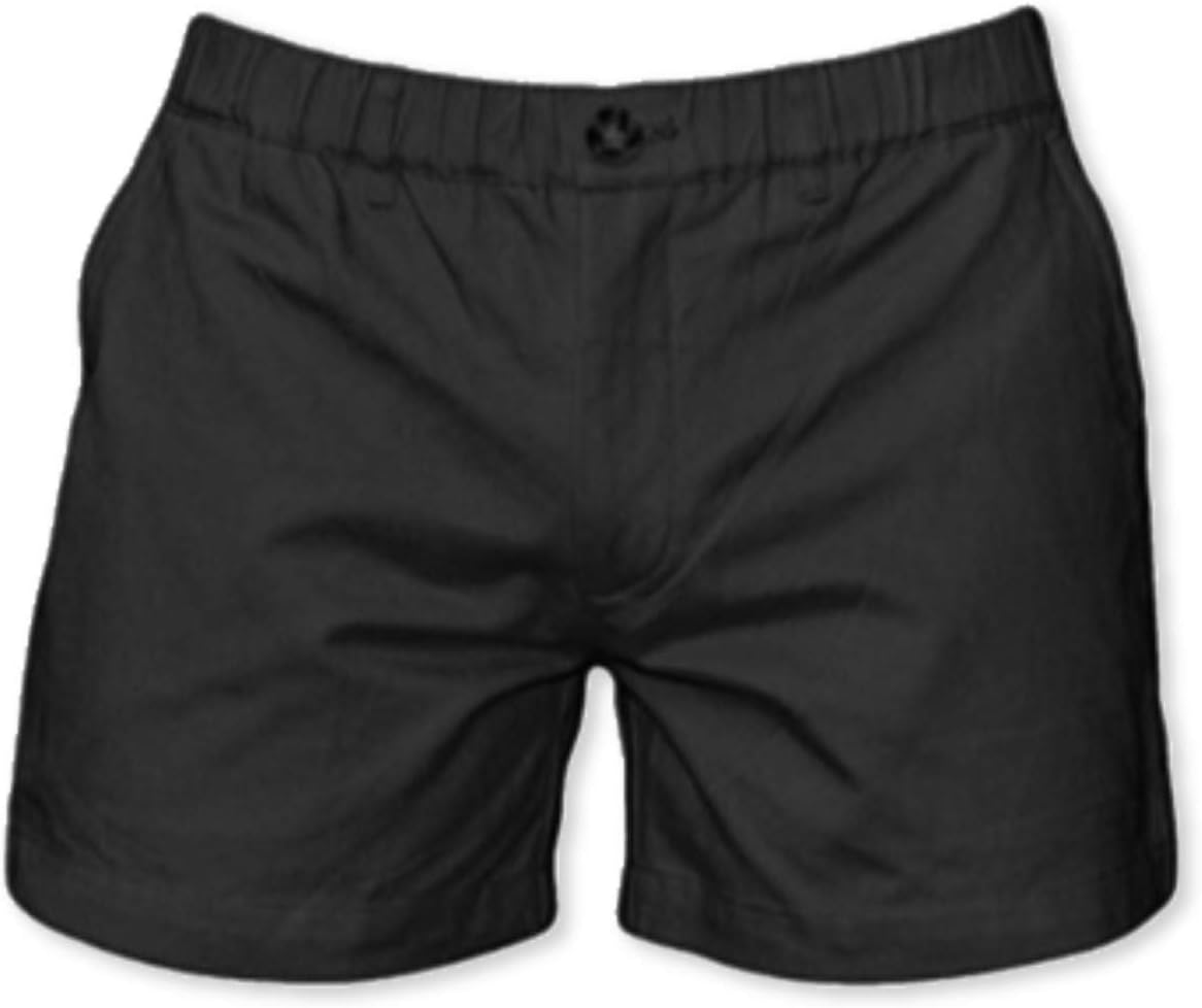 Meripex Apparel Men's 5.5" Inseam Elastic-Waist Short Shorts 4-Way Stretch