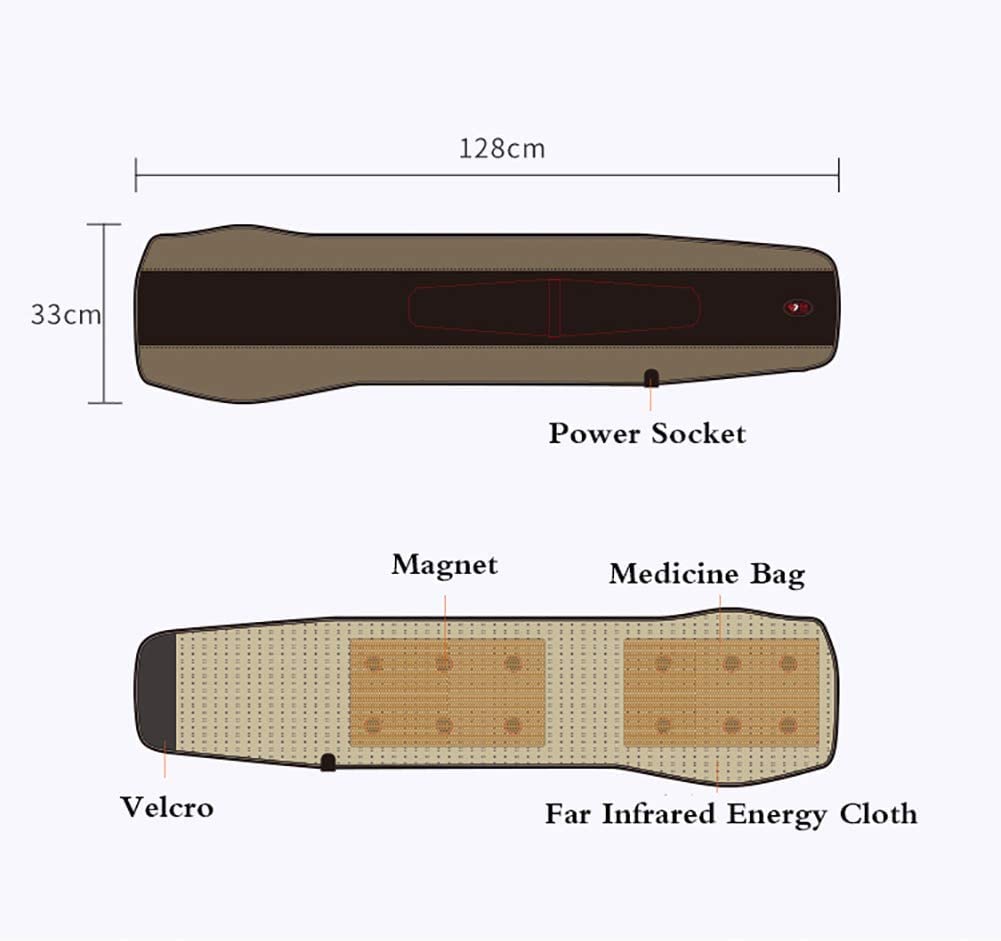 Ceinture Amincissante Électrique - Vibrations + Chauffage Infrarouge, Pour Abdomen, Cuisses, Hanches - Homme/Femme