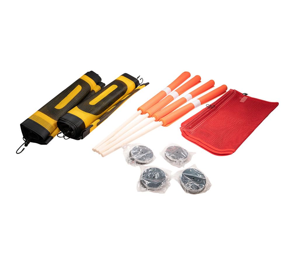 Mytee Products 15 Pcs Magnetic Oversize Load Sign Kit - 2 Mesh Oversized Load Banner, 8 Pcs Mesh Warning Flag w/Wood Dowel & Wire Loop, 1 Bag & 4 Magnetic Flag Holder for Construction, Pedestrian Sign — Amazon image 8