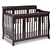 Storkcraft Tuscany 4-in-1 Convertible Crib, Cherry Easily Converts to Toddler Bed, Day Bed or Full Bed, 3 Position Adjustable Height Mattress