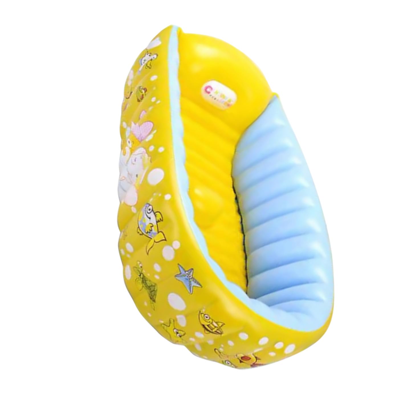 Vaguelly Bassin Gonflable pour Bébé en Pvc Motifs Dessin Animé, Pratique et Sécurisé pour Bain Intérieur et Extérieur, pour Garçon et Fille