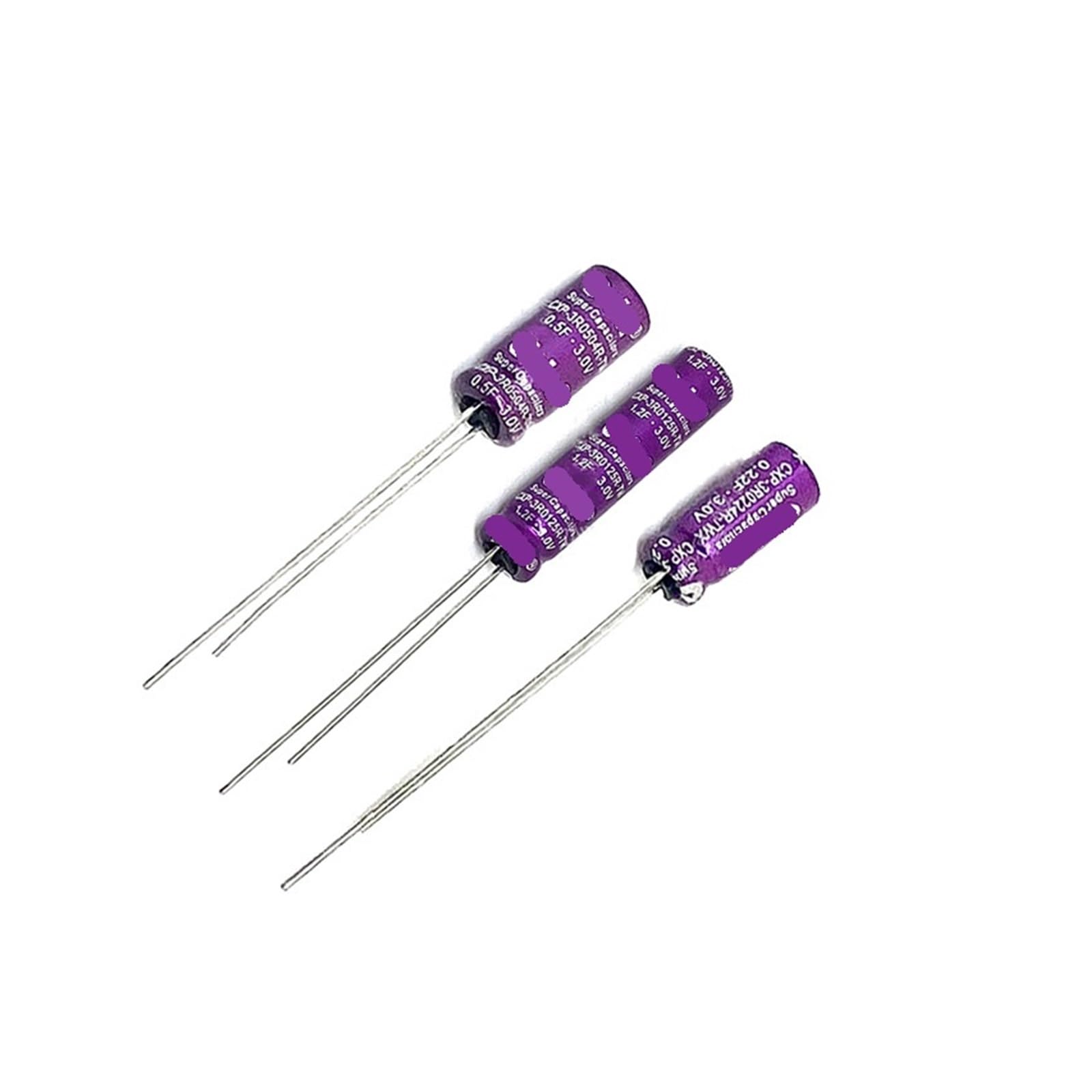 BALYDLUL 2PCS 3V 0.22F/0.3F/0.35F/0.5F/0.6F/1F/1.2F(2pF)
