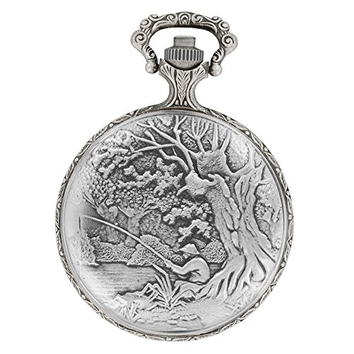 Montre à gousset homme anti rayure montre de poche mécanique fiable palladium