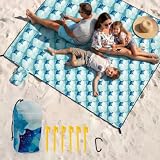 OIGAE Beach Blanket Waterproof Sandproof Oversized Beach Mat