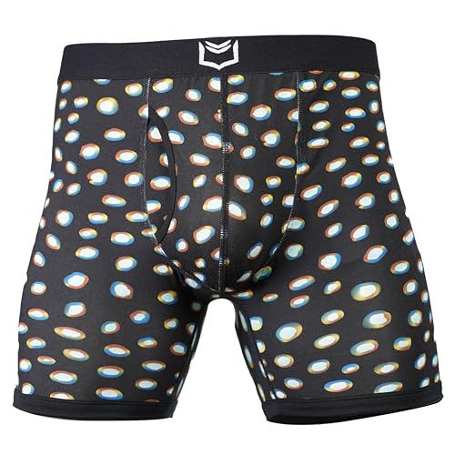 SHEATH 4.0 Bamboo Rayon Boxfish Men's Dual Pouch Boxer Brief (L) Black2