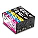 Price comparison product image Kingway 35XL Ink Cartridges for Epson 35 35XL Ink Black Cyan Magenta Yellow for Epson WorkForce Pro WF-4740DTWF WF-4730DTWF WF-4725DWF WF-4720DWF WF-4740 WF-4730 WF-4725 WF-4720 Printer Multipack of 5