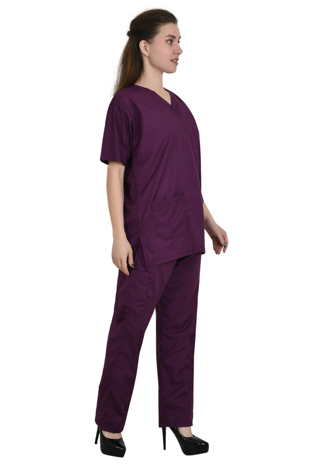 Premium Scrub Suit with Cargo Pockets β Best Design for Medical Professionals, Maximum Storage" (32, PURPLE) 2