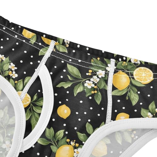 Lemon and Polka Dots Toddler Boy's Underwear 2T 202c01354