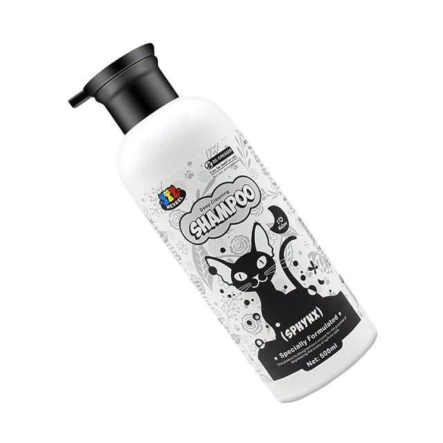 Foto 3 de 8 de HINAYOSAN Champú para gatos sin pelo 500ml para control de grasa, fácil, eficaz y suave para gatos