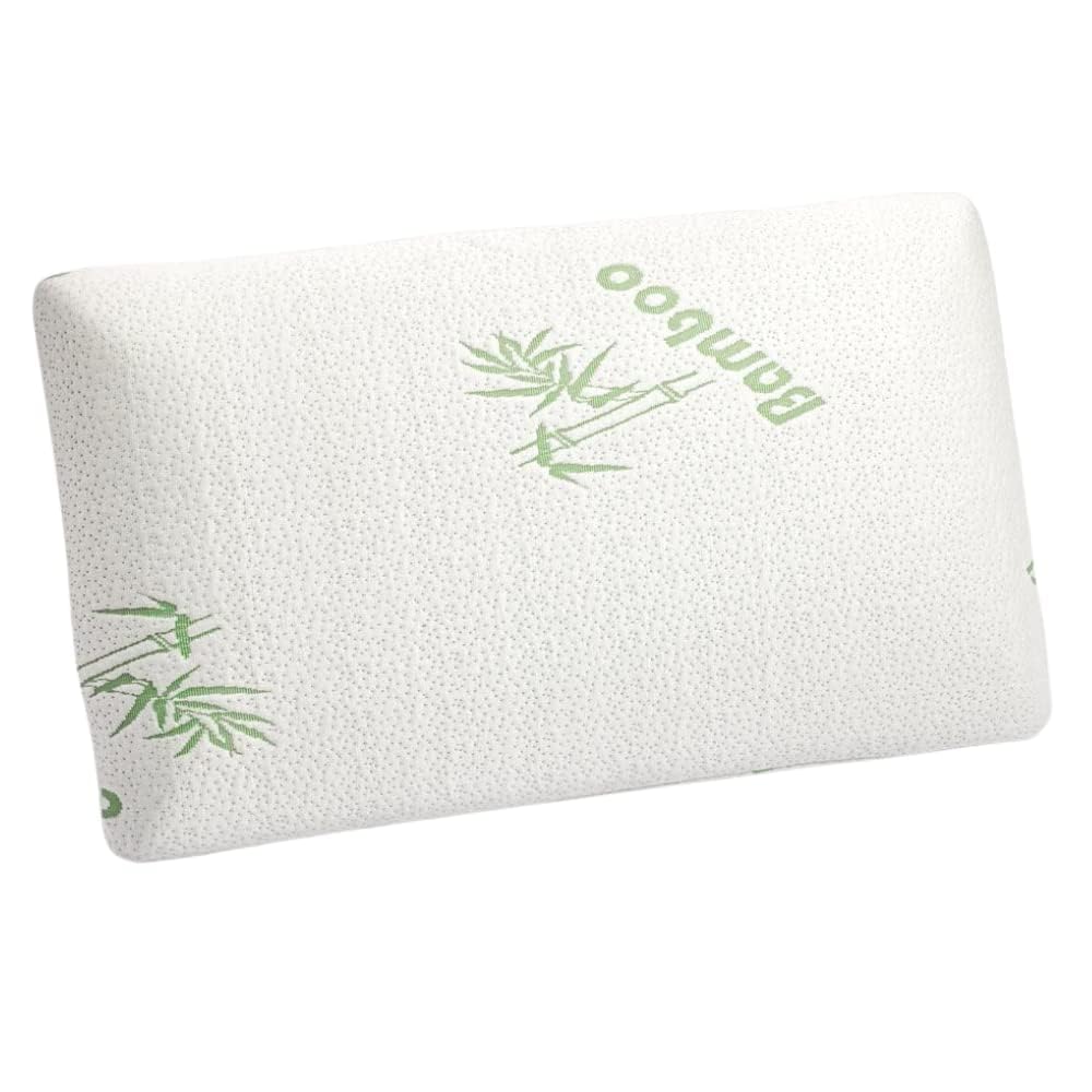 Sleeptime Cuscino Ortopedico Cervicale In Memory Foam (Viscoelastico), 70x40 Cm, Altezza 12 Cm, Con Federa In Bambù Lavabile