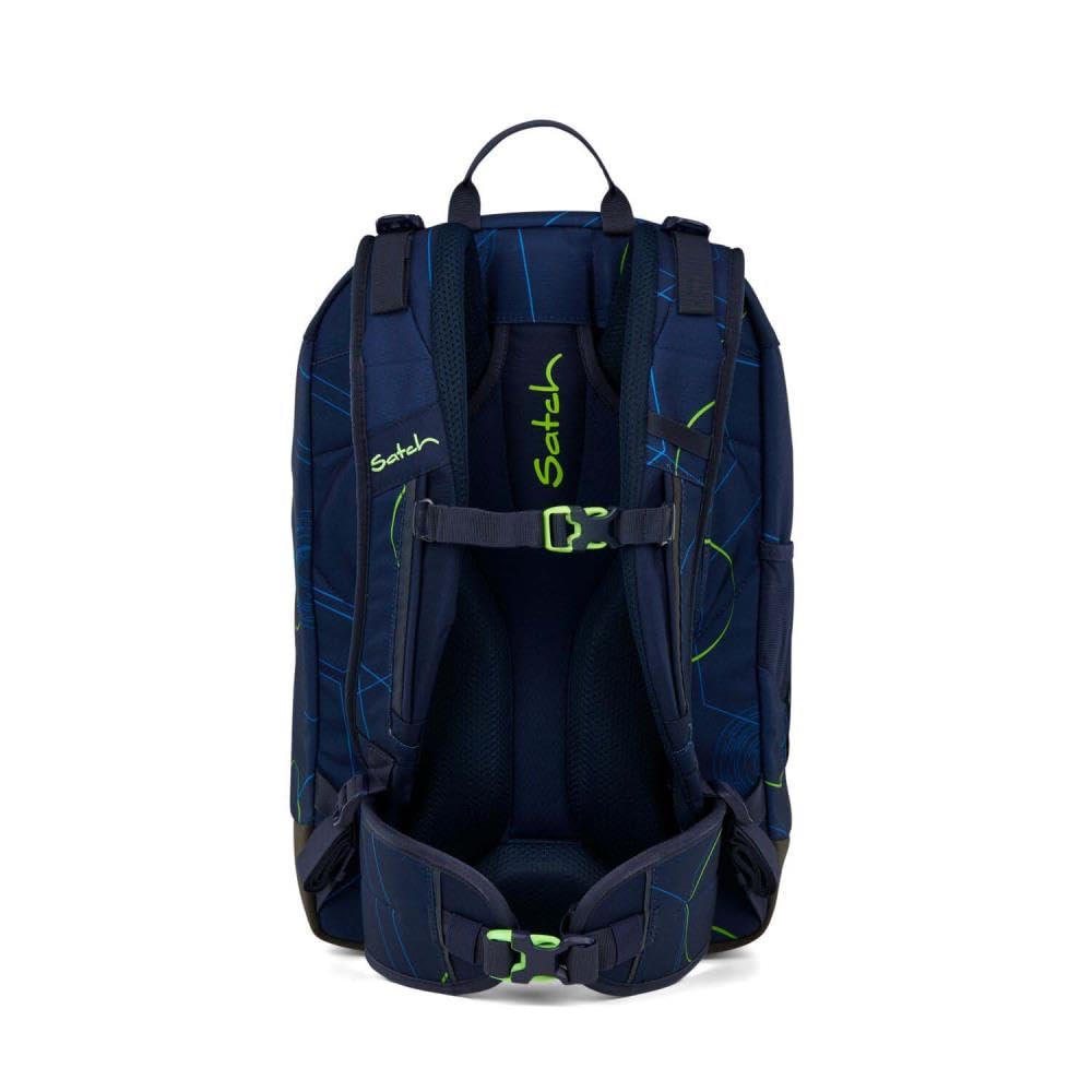 Satch Air Schulrucksack Set 3tlg. inkl. Schlamperbox und Sportbeutel (Blue Tech)