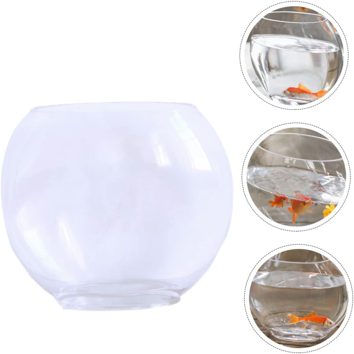 UPKOCH Fish Tank Desktop Aquarium for Betta Fish Creative Home Decor and Easy to Store for Offices and Gardens