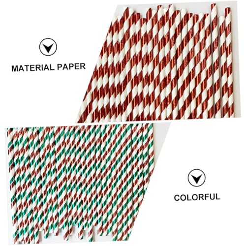 MAGICLULU 150 pitillos de papel desechables navideños biodegradables miniatura 3