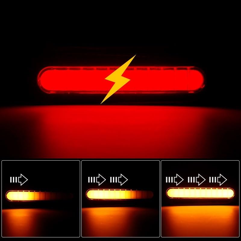 Indicateurs directionnels de moto à LED feux frein arrière et DRL