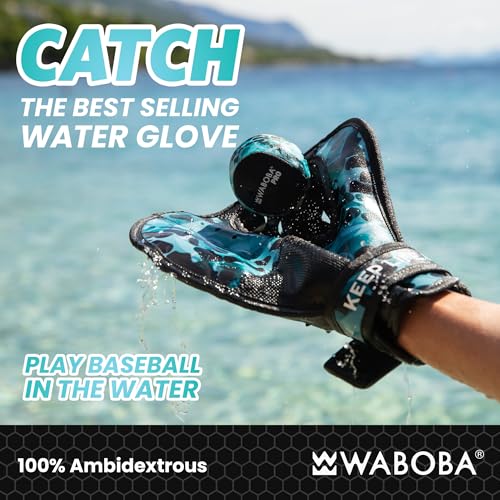 image for Waboba Catch Water Gloves Pro Water Bouncing Ball Set - for Beach Game