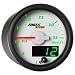 MaxTow Double Vision 35 PSI Turbo Boost Gauge Kit - Includes Electronic Pressure Sensor - White Gauge Face - Green LED Illuminated Dial - Analog & Digital Readouts - For Trucks - 2-1/16" 52mm