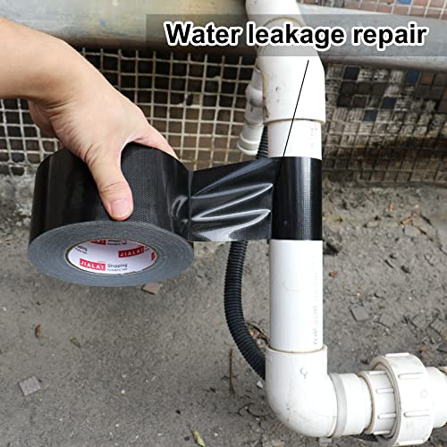 Jialai Home Black Duct Tape 3 Inch Wide, Industrial Grade 3 Inches X 55 Yards (164 Ft), 9 Mil Heavy-Duty, Waterproof, Strong, Flexible, No Residue, For Crafts & Home Improvement #TOP6