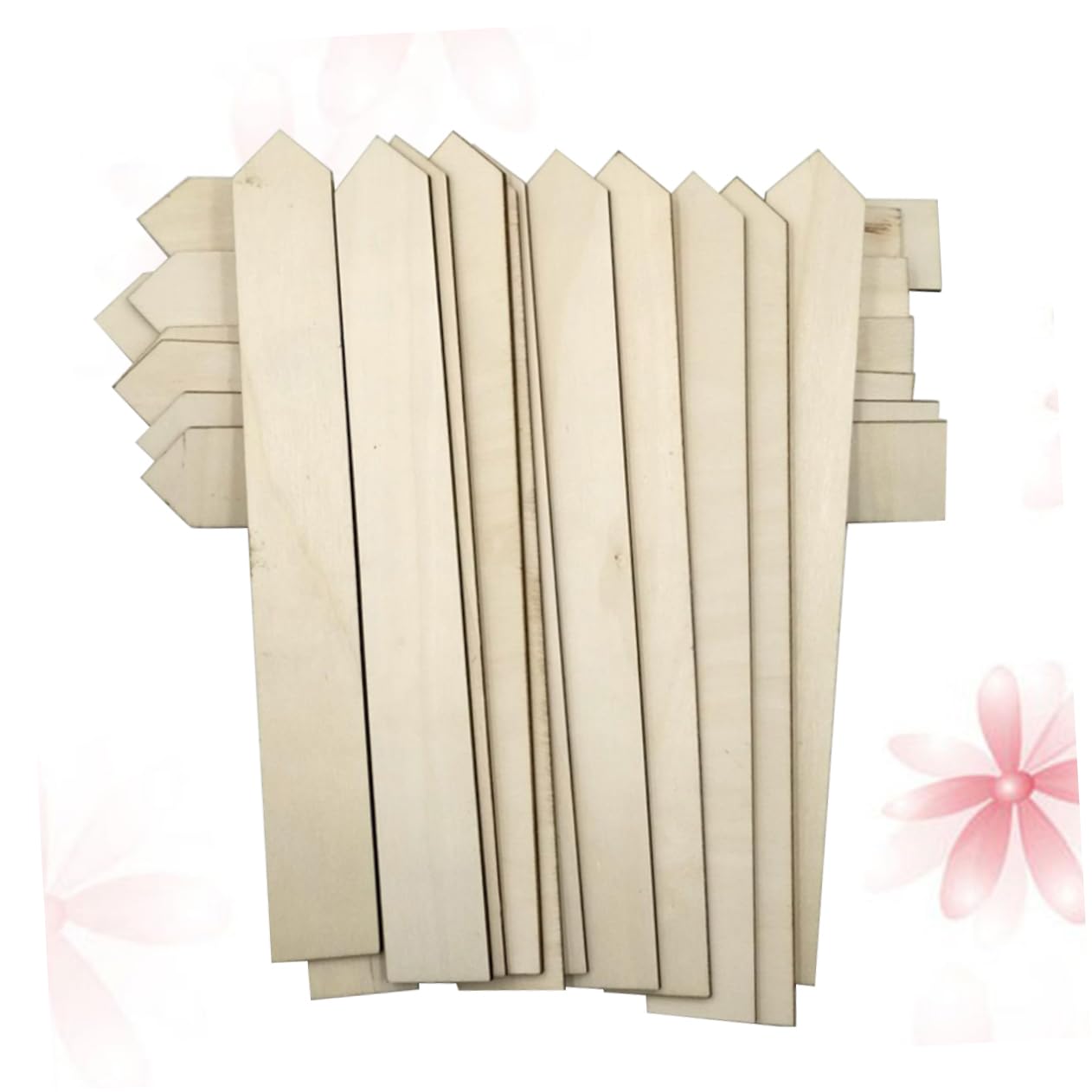 BESPORTBLE 100 Étiquettes Longues En Bois Écologique Pour Jardin, Grandes Étiquettes De Plantes Durables, Piquets En Bois Rustiques Pour Semis, Potager Et Cultures En Contenants