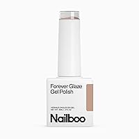 Vista 8 de Nailboo Esmalte de uñas de gel Forever Glaze Premium, esmalte de gel con capa base transparente con lámpara LED, autonivelante, color de uñas