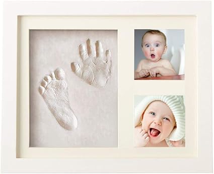 Cadre D Empreinte De Bebe Frabe Family Empreinte De Main Et De Pied De Bebe Kit D Empreinte De Bebe Faveurs De Bapteme Blanc Bois 30 6 Cm X 24 8 Cm X 2 Cm