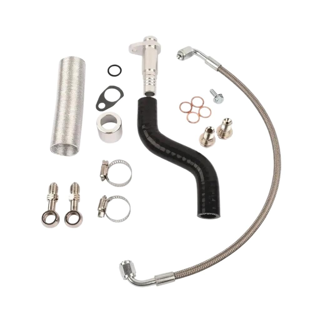 Turbo Return Line and Oil Feed Kit Compatible with AP03 R55 R56 R57 R58 R59 R60 R61 K03