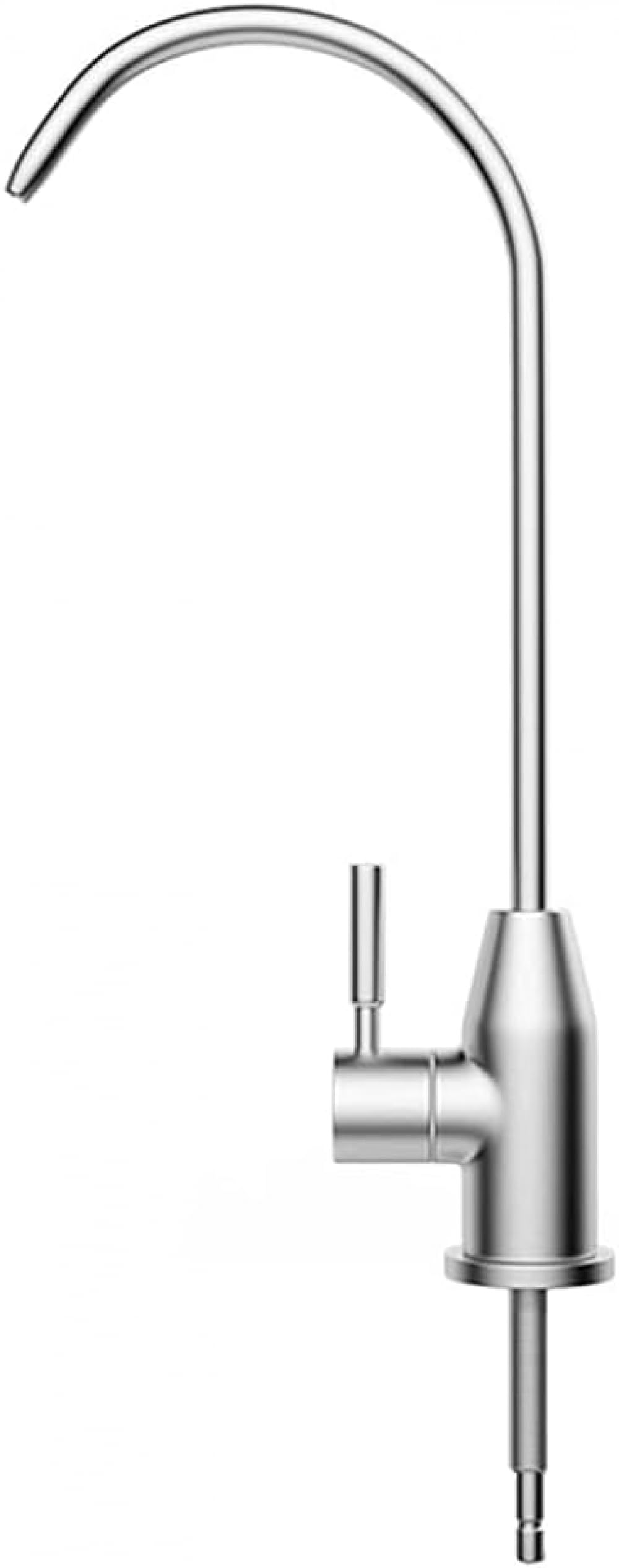 Grifo de fregadero de cocina cepillado giratorio de 360°, purificador de filtro de agua potable para sistema de ósmosis inversa, ideal para agua limpia, fácil instalación, diseño moderno