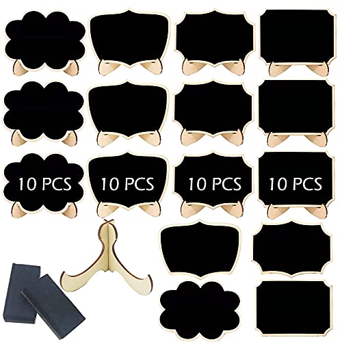 Woohome 40 Pz Mini Lavagna con Basi, Mini Memo