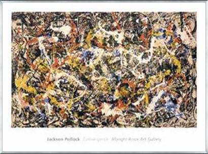 ジャクソンポロック (特注の額縁付き) Amazon.co.jp: ポスター ジャクソン ポロック Convergence 額装