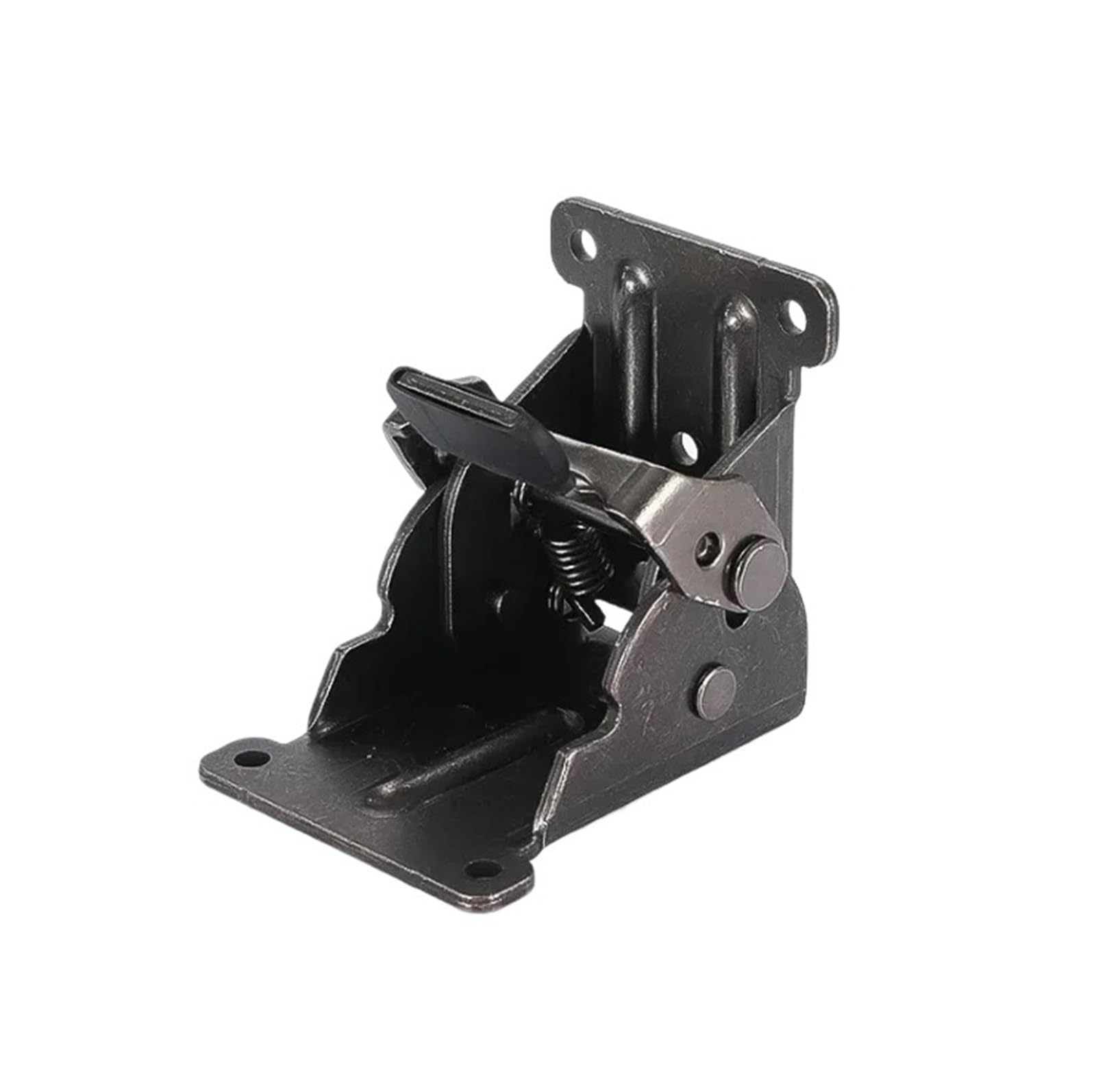 Kdhcvkz Black 1Pcs 90 Degree Furniture Self-Locking Folding Hinge(Black)