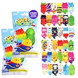 Cats vs Pickles 2pk Mystery Bags Blue Wave ABC Bean Filled Plushies | Stocking Stuffers | Blind Bags for Girls and for Boys | Surprise Bean Collectibles | Mystery Bag Toys for Kids & Adults | 2-pack