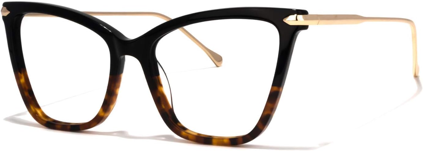 Zeelool Oversized Blue Light Blocking Glasses for Women, Butterfly Glasses Frame Eyeglasses with Clear Lenses Hilary FX0206 - Image 8