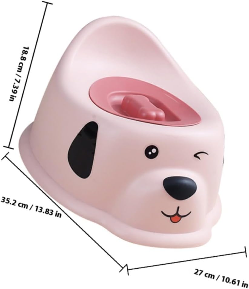 Portable Potty Training Toilet Seat with Lid and Anti-slip Base Easy-clean Toilet Chair for Boys and Comfortable Potty for Early Training