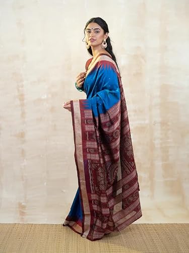 NUAPATANAPATA sambalpuri silk saree in pure silk – image 3