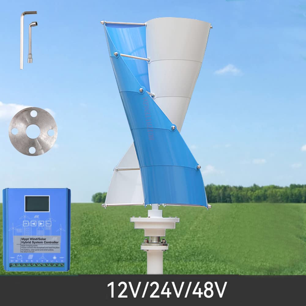 Amazon | 垂直螺旋型風力発電機8000W 12V/24V/48V垂直軸磁気浮上
