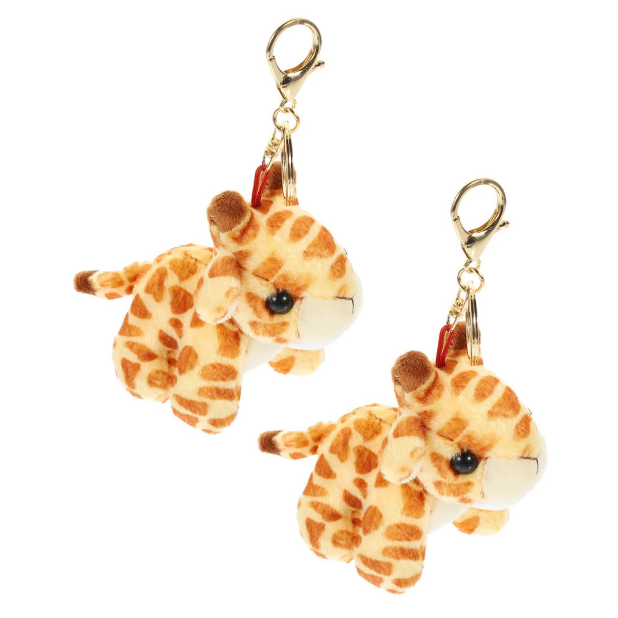 FOYTOKI Giraffe Keychain Adorable Plush Keyring Great for Backpack Purse Keychain Accessories