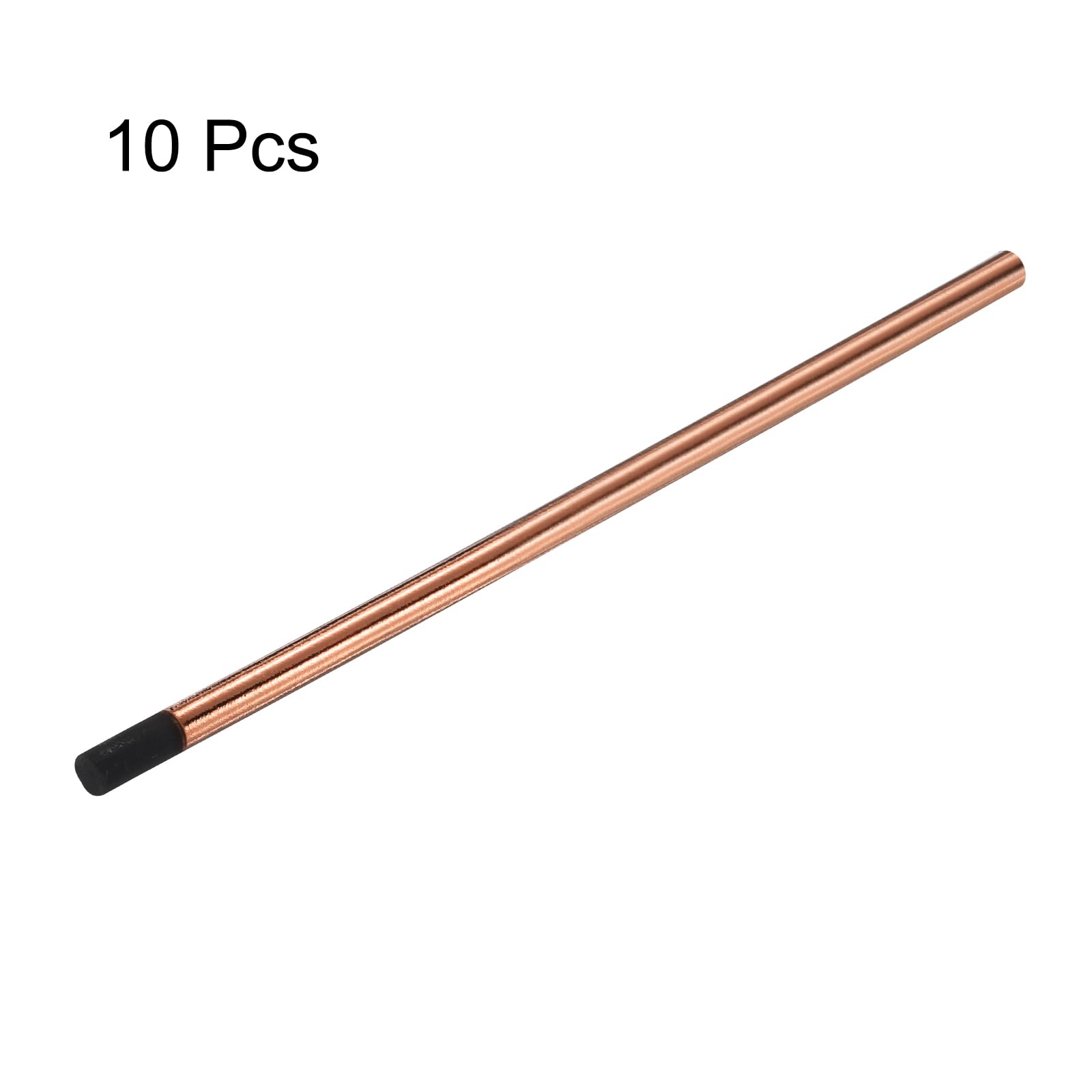 PATIKIL 10pcs 11mmx305mm(0.4"x12") Carbon Arc Air Gouging Rods Copper Graphite Coated Gouging Electrode Rods for Welding - Image 3