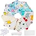 10pz Tessuti Stampato Cotone Piazza, Tessuti Stampati Quadratini di Stoffa Stoffa Patchwork scampoli stoffe per Patchwork per Cucito Creativo Quilting Fatti a Mano per Bambole(25x25cmCartone Animato)
