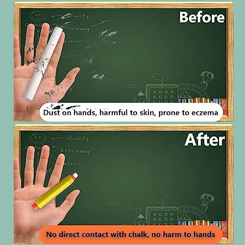 Lmyzcbzl Kreidehalter, 5 Stück Kunststoff Kreidehalter, Verstellbarer Kreide Holder, Bunte Chalk Holders, für Schule, Büro, Zuhause