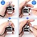 FEBSNOW Hand Tally Counter 4 Digital Clicker Counter for Sport Row School Event (Metallic)