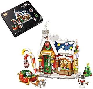 LAXI Christmas Building Set, Christmas House Gingerbread House Building Blocks, 788 Pieces LOZ Clamping Blocks Not Compatible with Lego Christmas 2021