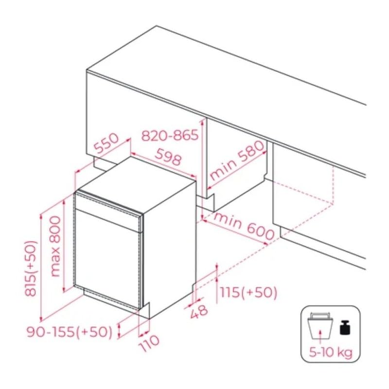 Teka - Lavastoviglie Integrable DFI 46650