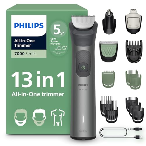 PHILIPS Aparador premium multigroom 13 em 1 para Rosto, Cabelo e Corpo - MG7922/15