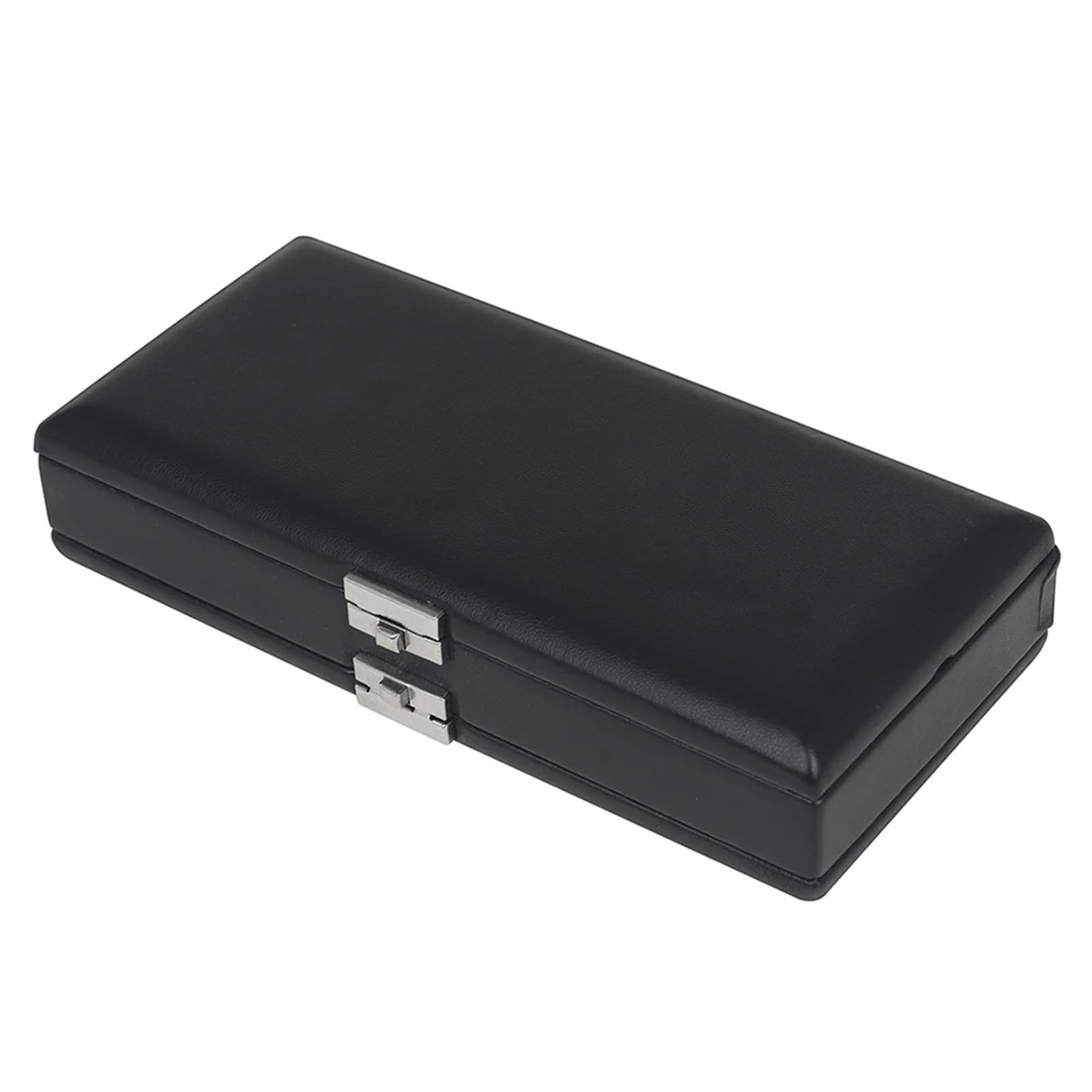Oboenkopfbox Tragbare schwarze doppelschichtige Oboen-Reed-Ledertasche. Reed-Ledertasche bietet Platz for 20 Stück Reeds-Halter, Musikinstrumententeile