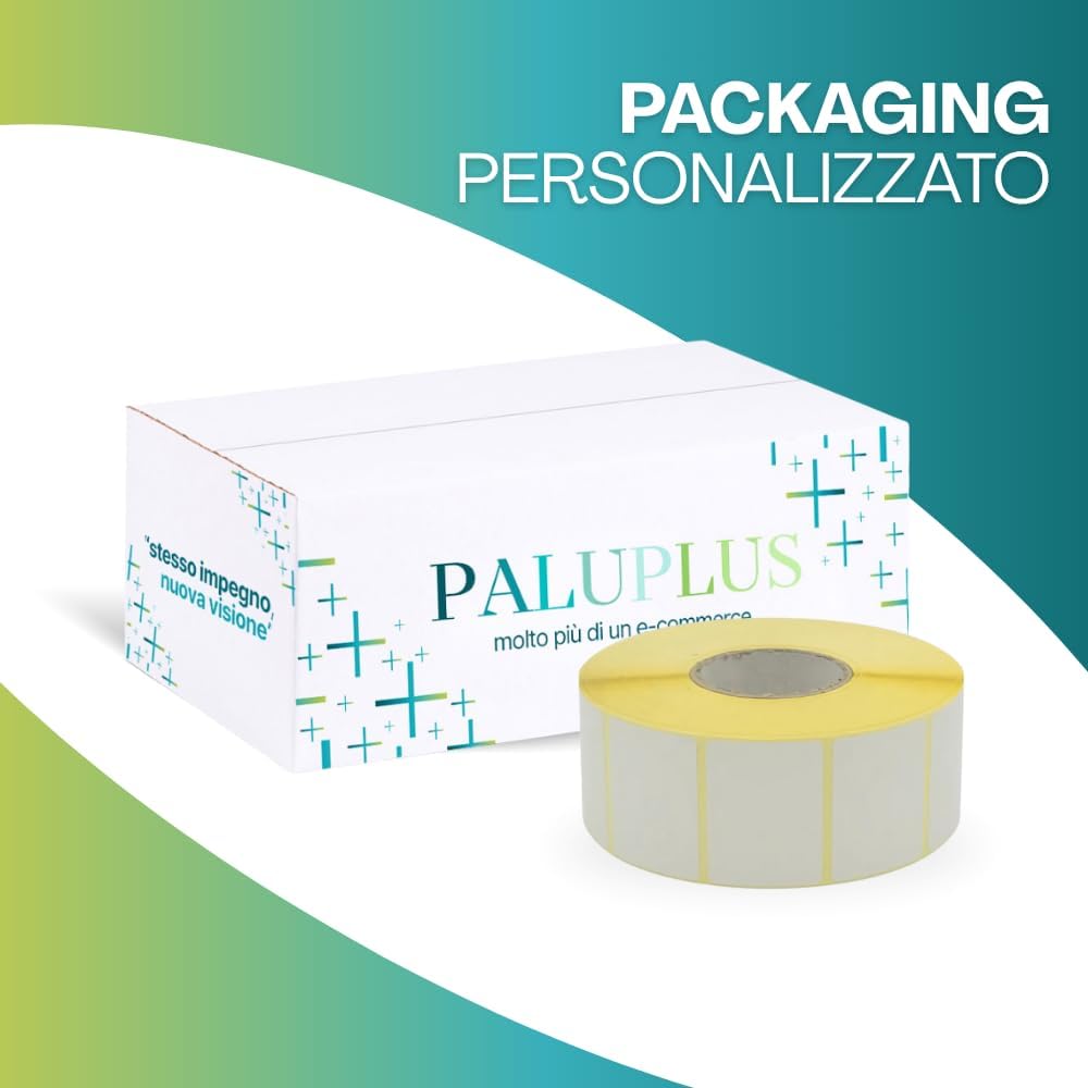 Palucart 5 ROTOLI DA 1800 ETICHETTE ADESIVE MM 40X30 TERMICHE ANIMA 40MM
