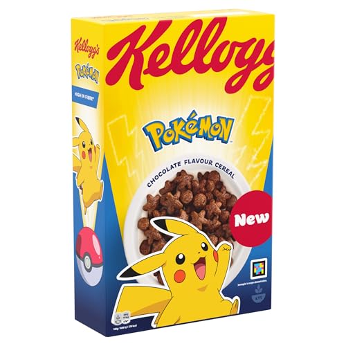 Kellogg's Pokemon Cereal de Trigo y Maíz Sabor a Cacao, 350g