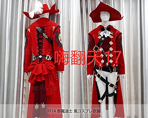 【実物撮影】FF14 赤魔道士風コスプレ衣装 【実物撮影】FF14 赤魔道士風コスプレ衣装