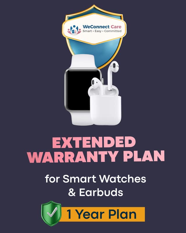 WeConnect Care 1 Year Extended Warranty Plan for Smart Watches, Earbuds & Headphones Price Rs.1001 to Rs.2500 (E Mail Delivery) (B0BZSJ21G6) Amazon Price History, Amazon Price Tracker