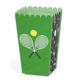 You Got Served - Tennis - Baby Shower or Tennis Ball Birthday Party Favor Popcorn Treat Boxes - Set of 12