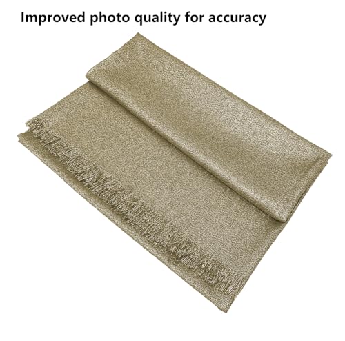 Glory Max Women Sparkling Glitter Metallic Large Pashmina Shawl Wrap Scarf for Party Bridal Wedding Dresses3